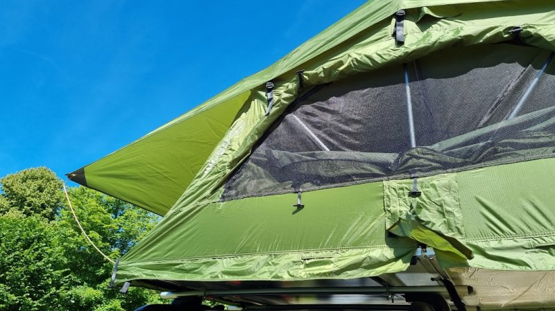 Roof Top Tent αυτοκινητου DTBD 140S Light Weight Green Soft Shell